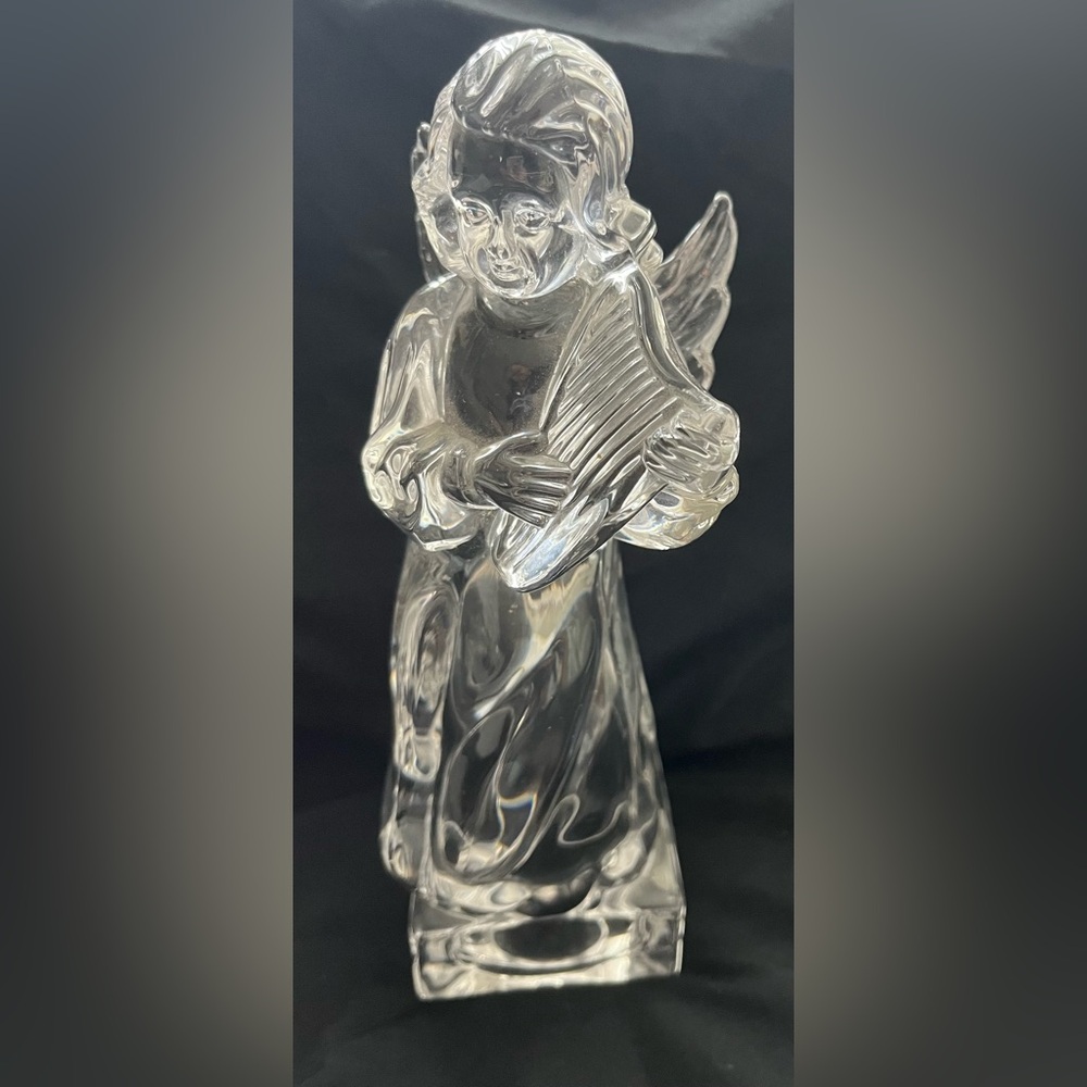 Mikasa Herald Collection Lead Crystal Angel w/Mandolin 8.5"